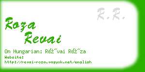 roza revai business card